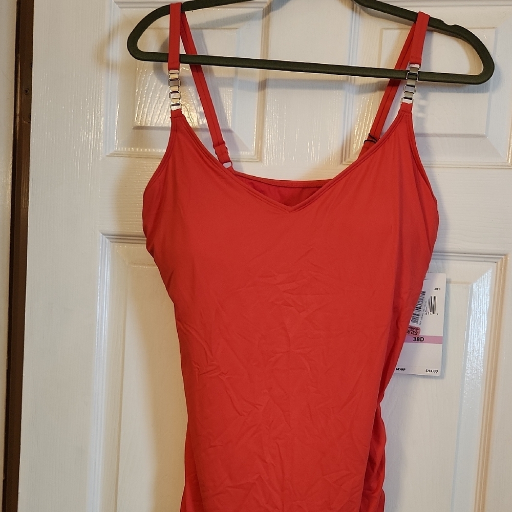 Red TANKINI Swimsuit with Straps